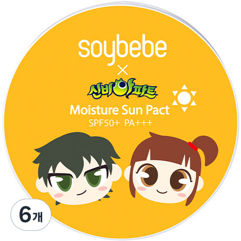 소이베베 신비아파트 오쎄 선팩트 본품 SPF50+ PA+++, 15g, 6개