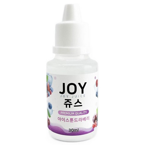아로마조이 조이쥬스 슬라임 향료 30ml, 1개, 아이스툰드라베리