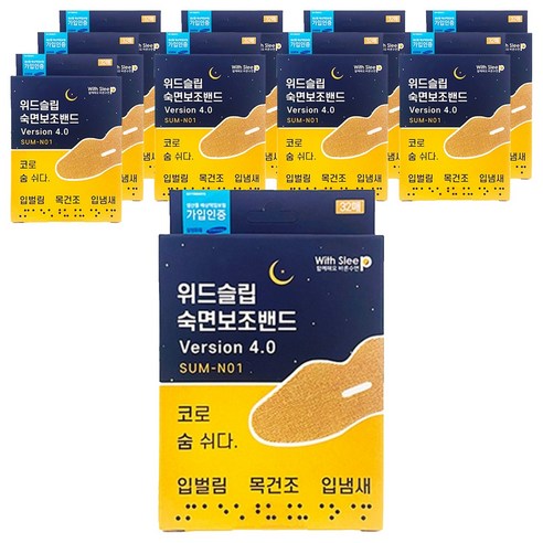 위드슬립 숙면보조밴드 Version 4.0 SUM-N01, 10개
