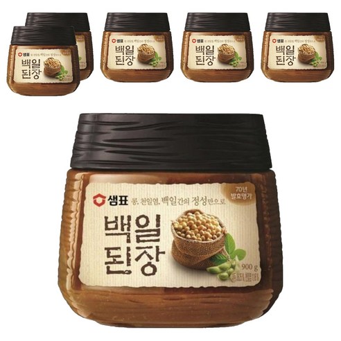 샘표 백일된장, 900g, 6개