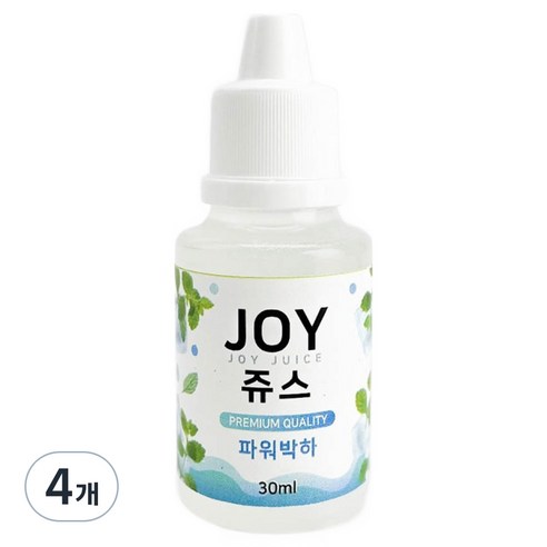 아로마조이 조이쥬스 슬라임 향료 30ml, 4개, 파워박하