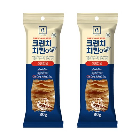 브리더랩 강아지 크런치 치킨 칩: 애견의 맛있는 간식