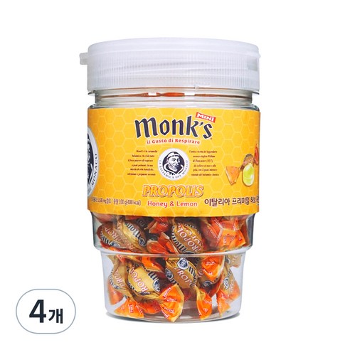 몽스 프로폴리스 캔디, 100g, 4개