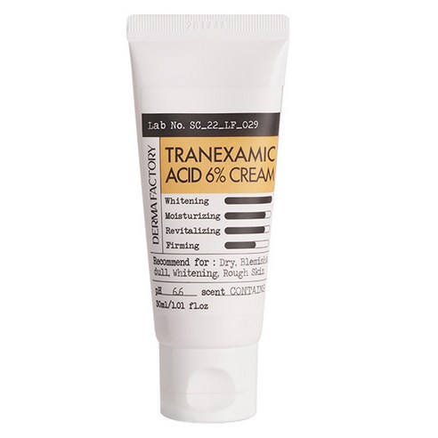 더마팩토리 트라넥삼산 6% 크림은 피부 브라이트닝에 탁월한 효과를 제공해주는 제품입니다.