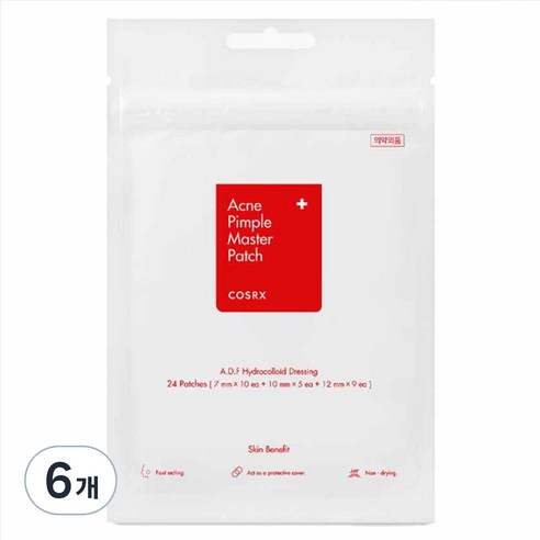 코스알엑스 아크네 핌플 마스터 패치 24p 세트, 24개입, 6개