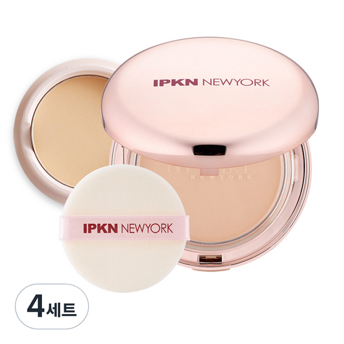 입큰 새틴 피니쉬 파우더 팩트 15g + 리필 11.5g, 23호, 4세트