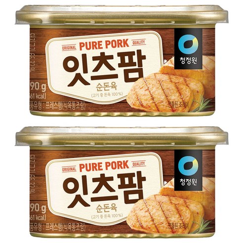 대상 청정원 잇츠팜 햄통조림, 190g, 2개