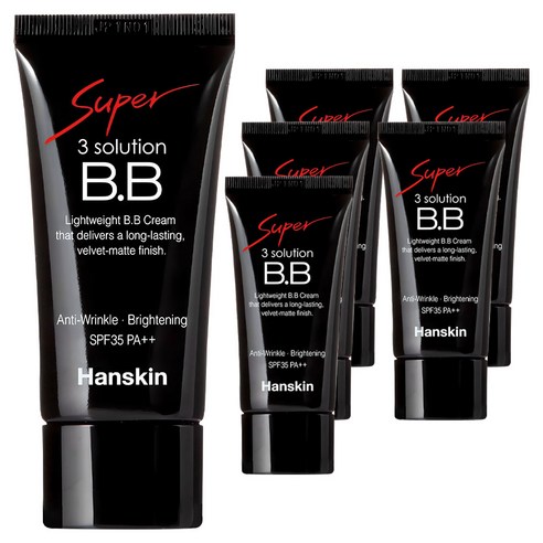 한스킨 수퍼 쓰리 솔루션 BB크림 SPF35 PA++, 베이지, 6개