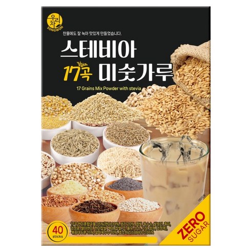 우리차 스테비아 17곡 미숫가루 40p, 1개, 800g