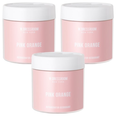 더더블유드레스룸 냉장고 탈취제 핑크오렌지 본품, 120g, 3개