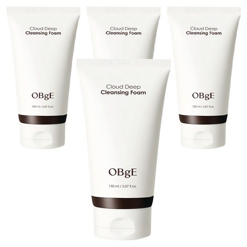 OBge 클라우드 딥 클렌징폼, 4개, 150ml