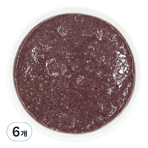 짱죽 유아용 실온이유식 닭가슴살 흑미 묽은죽, 160g, 6개