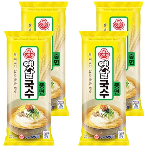 오뚜기옛날 국수중면, 500g, 4개
