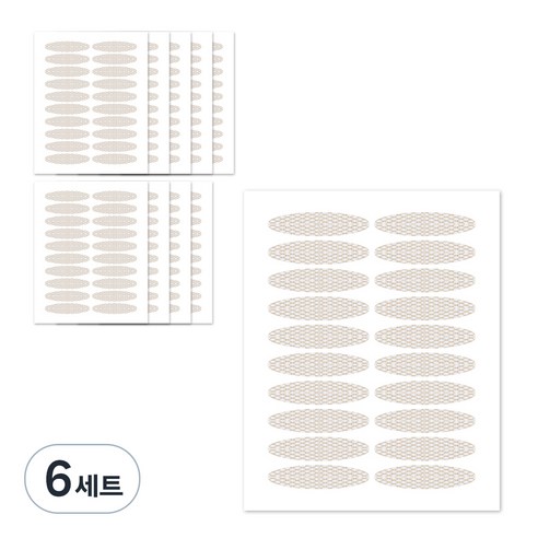 더분 대용량 마이스킨 쌍꺼풀테이프 400개, 테이프(R타입), 6세트