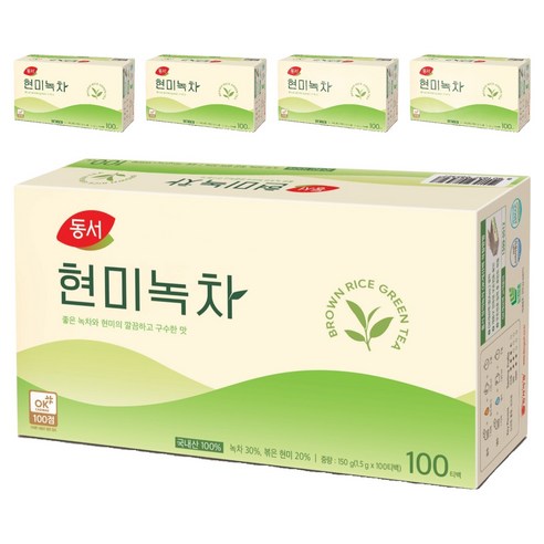 동서 현미녹차 티백