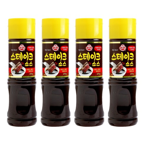 오뚜기 스테이크 소스, 470g, 4개