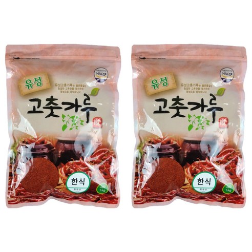 유성 한식용 고춧가루, 1kg, 2개