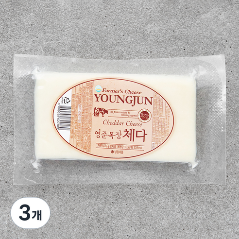 영준목장 수제 체다 치즈, 100g, 1개입, 3개