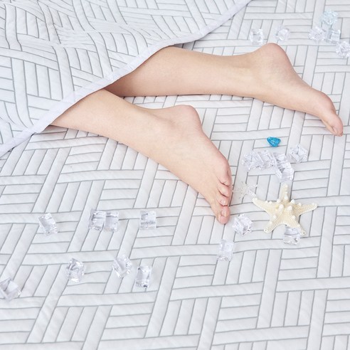 리브맘 프리미엄 듀라쿨 아이스쿨링 냉감패드, 아쿠아, 쿨매트