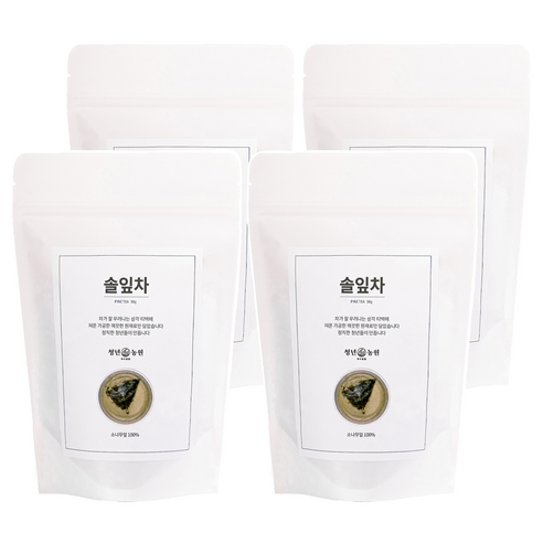 청년농원 저온가공 솔잎차 삼각티백, 1g, 50개입, 4개