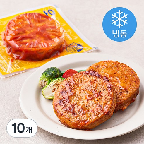 네네치킨 네꼬닭 닭가슴살 오트밀 스테이크 양념치킨맛 (냉동), 100g, 10개