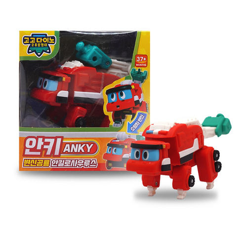 고고다이노 4기 변신공룡 안키 소, 혼합색상, 1개 로봇/작동완구