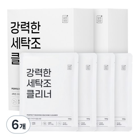 깔끔대장 강력한 세탁조 클리너 4개입, 640g, 6개