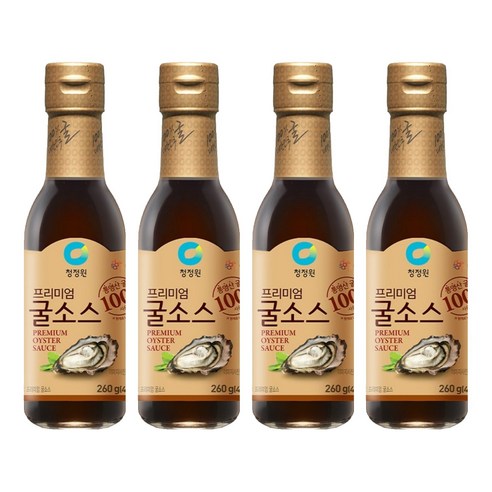 청정원 프리미엄 굴 소스, 260g, 4개