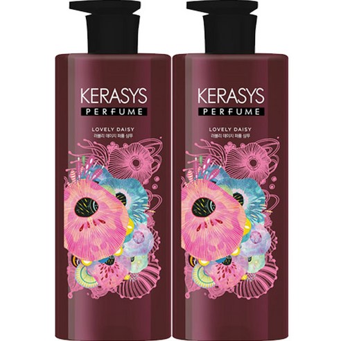 도매365 러블리데이지 샴푸 케라시스 퍼퓸 일반샴푸, 600ml, 2개