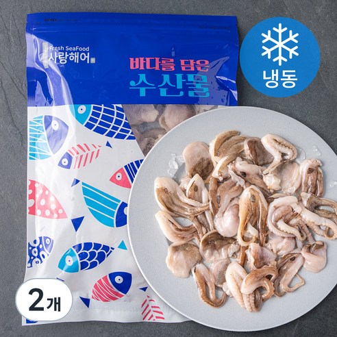 사랑해어 간편한 손질 주꾸미 (냉동), 800g, 2개