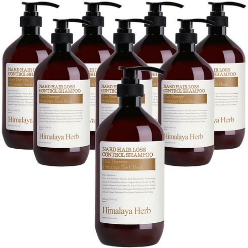 부케가르니 나드 두피케어 탈모증상완화 샴푸, 1000ml, 8개