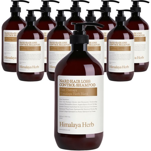 부케가르니 나드 두피케어 탈모증상완화 샴푸, 10개, 1000ml