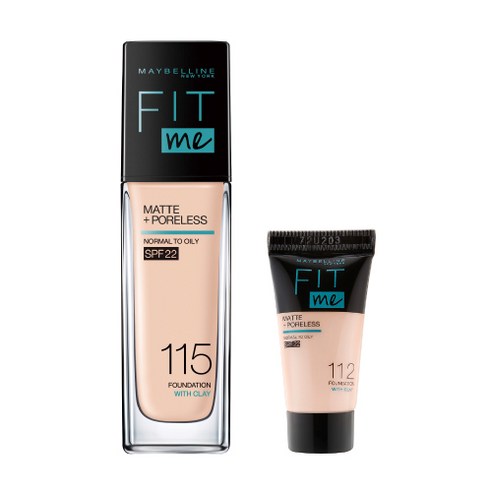 메이블린 핏미 파운데이션 30ml + 미니 파운데이션 5ml 세트, 본품(115 아이보리), 미니(랜덤발송), 1세트