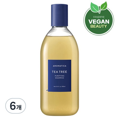 아로마티카 티트리 퓨리파잉 샴푸, 400ml, 6개