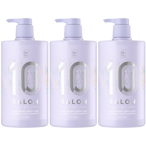 미쟝센 살롱 플러스 클리닉 10 샴푸 극손상모발용, 990ml, 3개