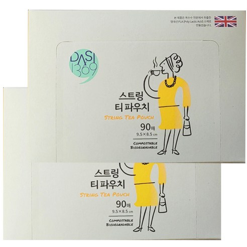 다시1369 스트링 티파우치 90p, 혼합색상, 2개