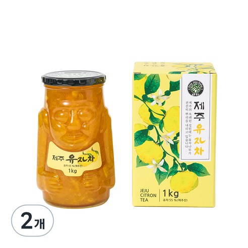 제주유자차, 1kg, 1개입, 2개