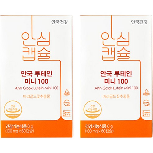 안국건강 New 루테인 미니 100, 60정, 2박스