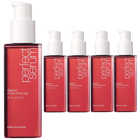 미쟝센 퍼펙트 로즈퍼퓸 헤어세럼, 80ml, 5개