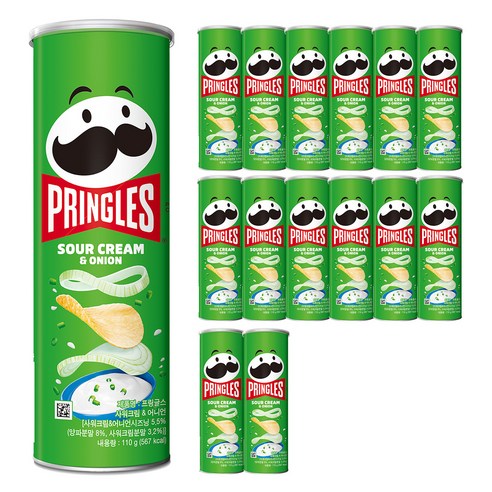 프링글스 양파맛, 110g, 15개