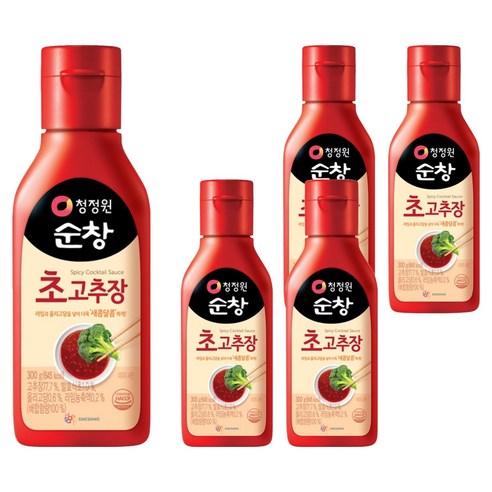 청정원순창 초고추장, 300g, 5개