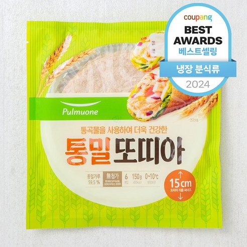 풀무원 통밀 또띠아, 150g, 2개