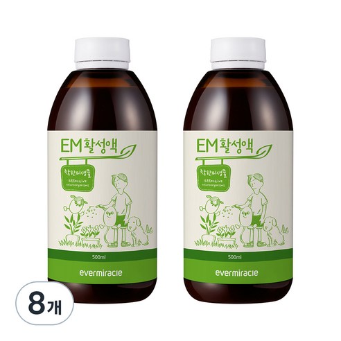 에버미라클 EM 활성액, 500ml, 8개