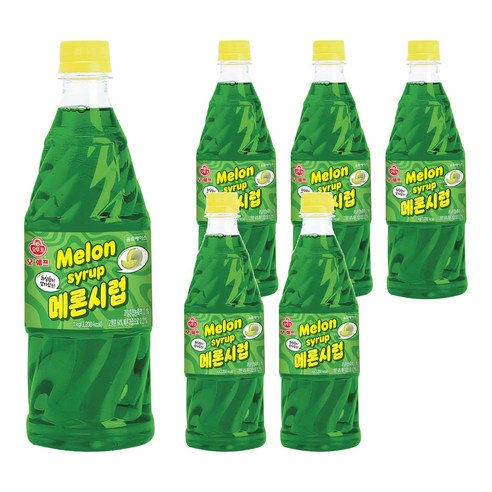 오뚜기 메론시럽, 1kg, 6개