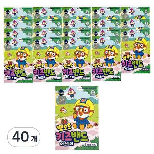 뽀로로 키즈밴드 표준형 16p, 40개