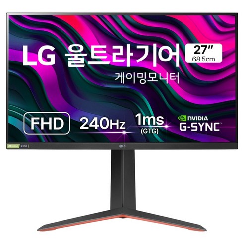 LG전자 FHD 울트라기어 게이밍 모니터 방문설치, 68cm, 27GP750