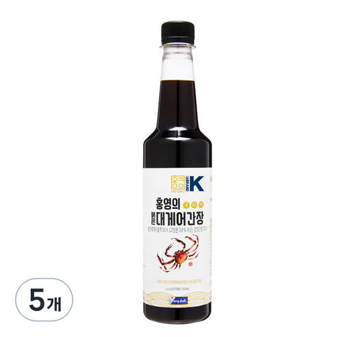 홍영의 어간장 붉은대게어간장, 500ml, 5개