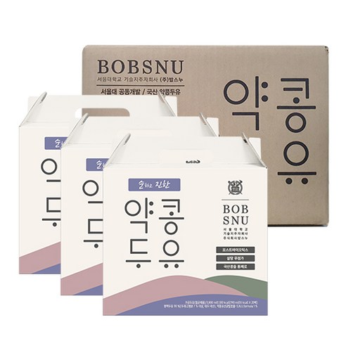 서울대밥스누 순하고 진한 약콩두유, 190ml, 60개