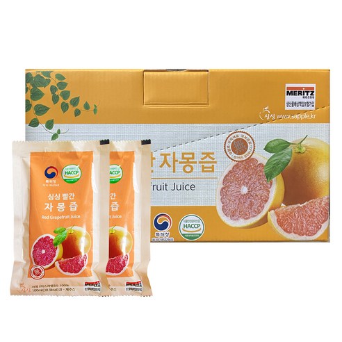 싱싱 빨간 자몽즙, 100ml, 80개