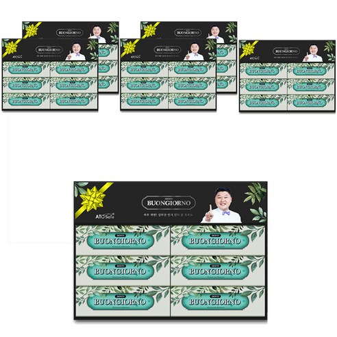 덴티본조르노 구취케어 치약 170g x 6p 선물세트, 6세트